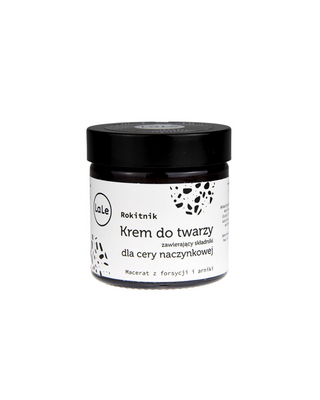 Crema viso per pelli vascolari con olio di olivello spinoso per rafforzare le pareti dei vasi sanguigni La-Le - 1