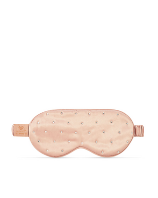 Maschera per dormire in seta decorata con cristalli – rose gold Crystallove - 2