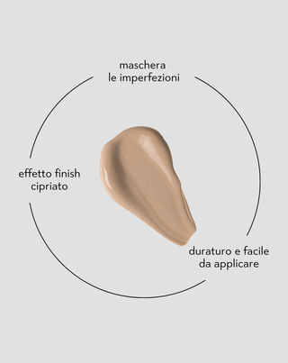 Fondotinta leggero per il viso coprente e opacizzante 12h per pelli chiare 02 Natural Nutridome - 5