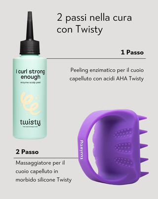 Scrub enzimatico per il cuoio capelluto con acidi AHA, purificante e stimolante la microcircolazione Twisty - 5