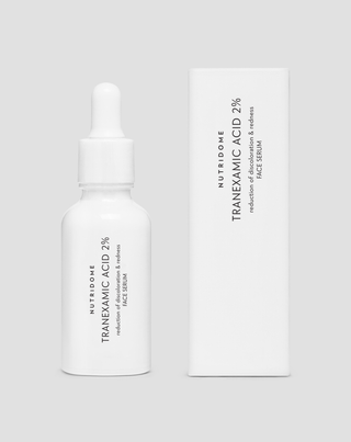Siero viso all'acido tranexamico 2% per macchie e arrossamenti, per pelle sensibile Nutridome - 2