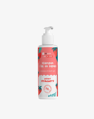 Shampoo e detergente corpo 2 in 1 per bambini al profumo di fragola HiSkin