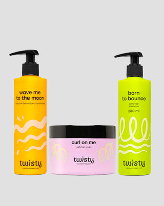 Set di cosmetici per la cura e lo styling dei capelli ricci e mossi Twisty - 1