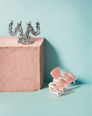 Set grandi mollettoni per capelli – rosa e marmo Twisty 2 pezzi - 6