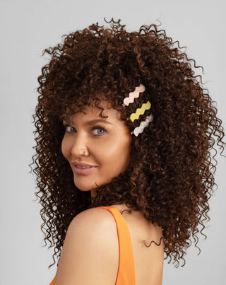 Set fermagli ondulati per cappelli - perla, verde, rosa Twisty 3 pezzi - 4