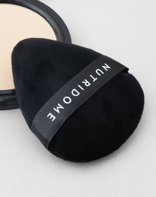 Piumini da cipria riutilizzabili per applicazione precisa del trucco, set da 3 pezzi Nutridome - 2