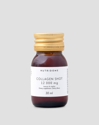 Shot di collagene liquido 12 000 mg con vitamine integratore alimentare Nutridome 30 ml - 1