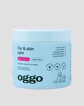 integratore alimentare fur & skin karma per cani per un pelo bello e una pelle sana oggo 180 g - 1
