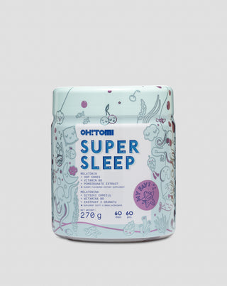 Gelatine per il sonno alla melatonina con vitamine per bambini e adulti alla ciliegia Supersleep Oh!Tomi 60 pz. - 1