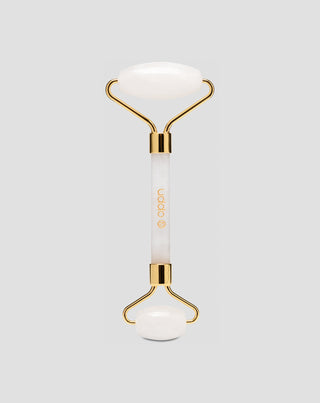 Rullo per il massaggio facciale in giada bianca che riduce le occhiaie e il gonfiore Uddo - 1