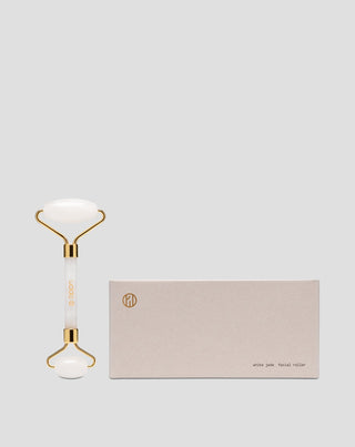 Rullo per il massaggio facciale in giada bianca che riduce le occhiaie e il gonfiore Uddo - 3