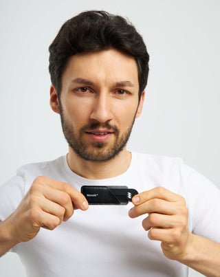 Pettine in metallo per barbe di ogni tipo e lunghezza Monolith - 2