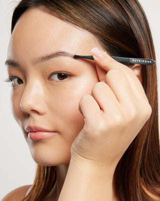 Pinzette cosmetiche in acciaio chirurgico oblique di precisione Nutridome - 2