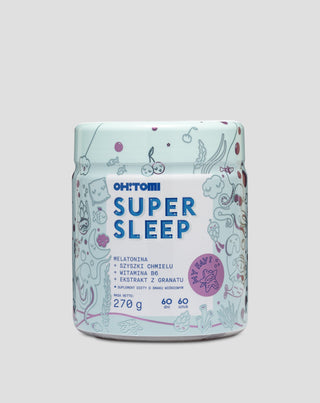 Gelatine per il sonno alla melatonina con vitamine per bambini e adulti alla ciliegia Supersleep Oh!Tomi 60 pz. - 1