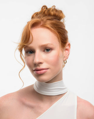 Mys_2 set di orecchini placcati oro con giada rosa in acciaio inossidabile - 4