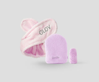 Set di fasce per capelli due guanti per la rimozione del trucco e la cura quotidiana della pelle Glov - 1