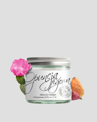 Crema antirughe con olio di fico d'India, coenzima Q10, vit. C ed E-Fiore - 1