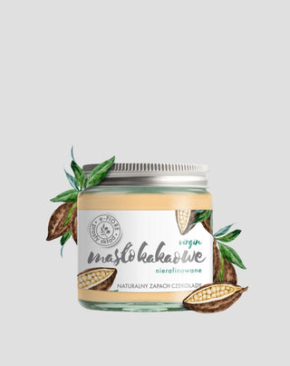 Burro di cacao non raffinato E-Fiore rassodante, rigenerante e leggermente abbronzante - 1