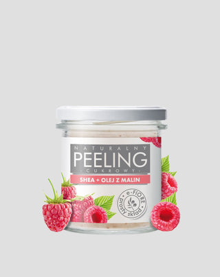 Scrub naturale allo zucchero di lampone con burro di karité per pelli spente E-Fiore - 1