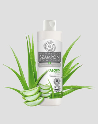 Shampoo detergente per capelli a base di aloe vera ed erbe per uso quotidiano E-Fiore - 1