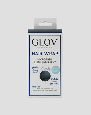 Turbante blu per capelli che riduce il tempo di asciugatura per tutti i tipi di capelli Hair Wrap Glov - 2