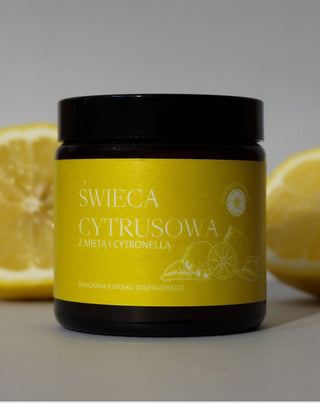 Candela profumata al limone, menta e citronella Mglife - 2
