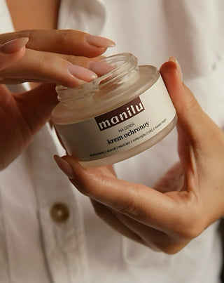 Crema giorno protettiva con burro di karitè, vitamina C e olio di semi di lampone Manilu - 2