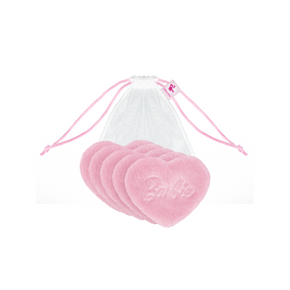 Dischetti cosmetici riutilizzabili per la rimozione del trucco Barbie Ultrasoft Reusable Pads Hearts Pink Glov - 2