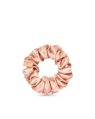 Elastico per capelli in seta con cristalli – rose gold Crystallove - 3