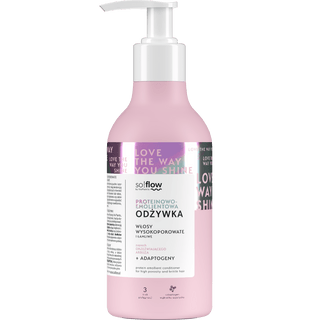 Balsamo proteico ed emolliente per capelli ad alta porosità e fragili So!Flow - 1
