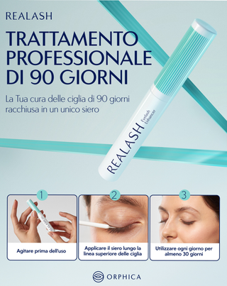 Siero per ciglia Orphica Realash, per allungare, rinforzare e infoltire le ciglia - 3