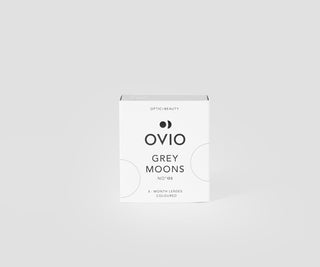 Lenti a contatto colorate grigio cenere senza gradazione mensili grey moons no. 1 Ovio - 1