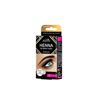 Hennè cremoso per sopracciglia e ciglia nero con olio di ricino Joanna - 1