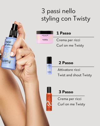 Attivatore del riccio per capelli ricci, mossi e crespi Curl Booster Twisty - 3