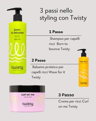 Shampoo per capelli ricci e mossi, per adulti e bambini, Twisty. - 3