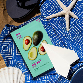 Maschera in cotone con estratto di avocado Pure Essence Holika Holika - 2