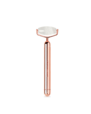 Rullo a impulsi in cristallo di rocca per massaggio del viso Rose Gold Crystallove - 2
