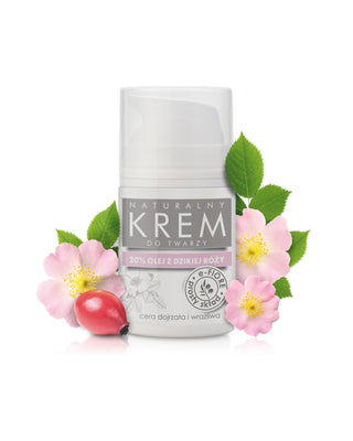 E-Fiore crema viso naturale alla rosa canina per ringiovanire e migliorare la compattezza della pelle - 1