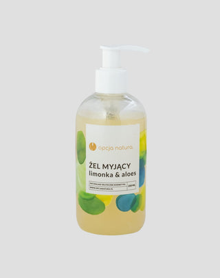 Gel detergente per corpo e viso Lime & Aloe 100% naturale Opcja Natura - 1