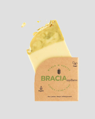 Sapone in barra con gelsomino e acacia per rughe e acne Calda notte estiva Bracia Mydlarze - 1