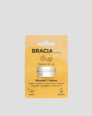 Balsamo idratante per labbra mandorla e cacao con vitamina E e olio di lino Bracia Mydlarze_3 - 3