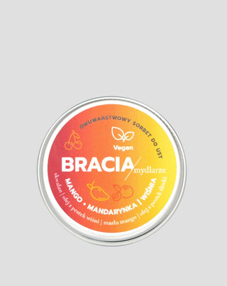 Sorbet fruttato per labbra secche e screpolate ciliegia mango e mandarino Bracia Mydlarze - 1