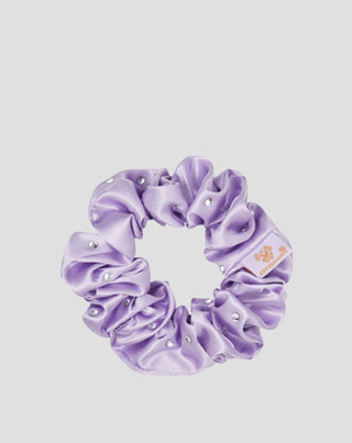 Elastico per capelli in seta con cristalli – lilac Crystallove_3 - 3