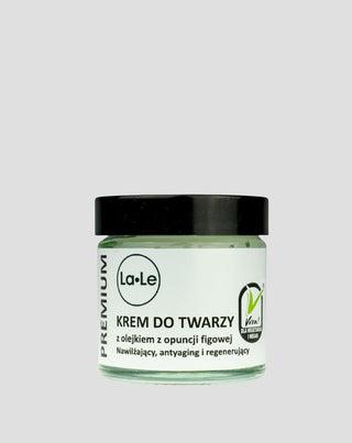 Crema viso con olio di fico d'India dedicata alla pelle secca, stanca, matura La-Le