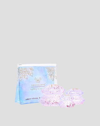 Coppette in silicone crystalcup per massaggio corpo con glitter Crystallove - 1