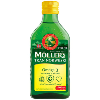 Trank norvegese di Moller al gusto di limone con 600 UI di vitamina D3 - 1