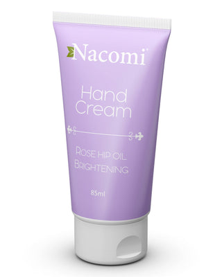 Crema mani illuminante con olio di rosa canina e olio di mandorle dolci Nacomi