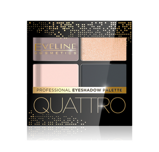 Palette di 4 ombretti Quattro Eyeshadow nei toni del beige e del grigio Nr 02 Eveline - 1