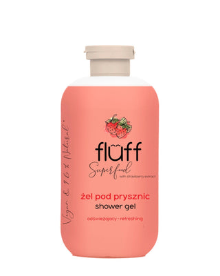 Gel doccia al profumo di fragola che nutre ed esfolia delicatamente Fluff - 1