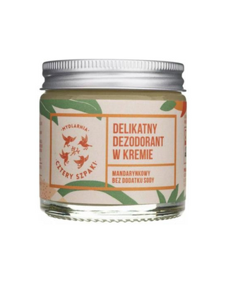 Deodorante delicato in crema al mandarino, senza soda Mydlarnia Cztery Szpaki - 1